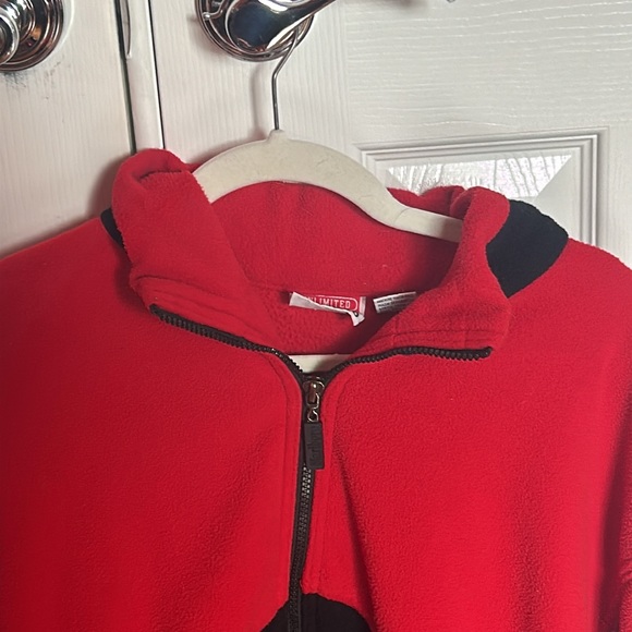Marlboro Men’s Red & Black Fleece Zip Up Sweater S - Picture 8 of 9